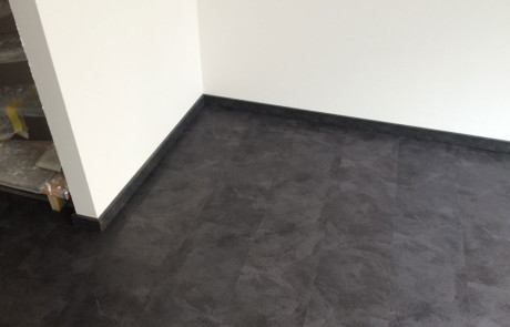 Bodenbelag mit Vinyl Englischer Verband Optik