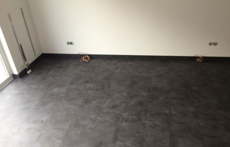 Bodenbelag mit Vinyl Englischer Verband Optik